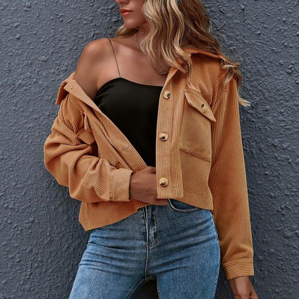 women's jackets 2021 women coat solid color turn down collar jacket for female plus size autumn and winter warm outwear streetwear, Black;brown
women's jackets 2021 women coat solid color turn down collar jacket for female plus size autumn and winter warm outwear streetwear, Black;brown