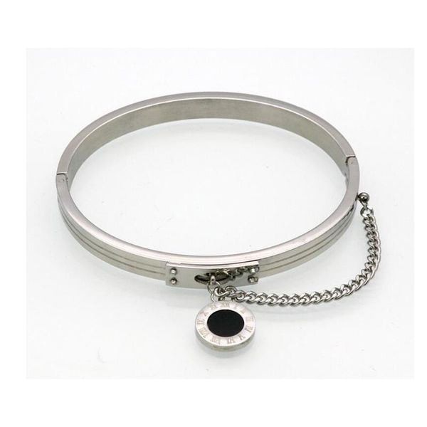 bangle fine jewelry black round tag chain bangles roman numerals bracelet for women classic brand stainless steel bracelets
bangle fine jewelry black round tag chain bangles roman numerals bracelet for women classic brand stainless steel bracelets