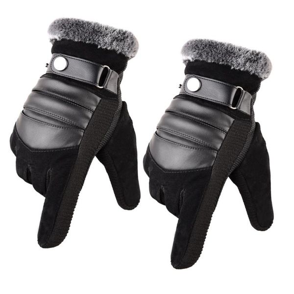 five fingers gloves men winter autumn faux leather thermal touch screen thicken plush lining warm windproof anin-slip cycling mittens, Blue;gray
five fingers gloves men winter autumn faux leather thermal touch screen thicken plush lining warm windproof anin-slip cycling mittens, Blue;gray
