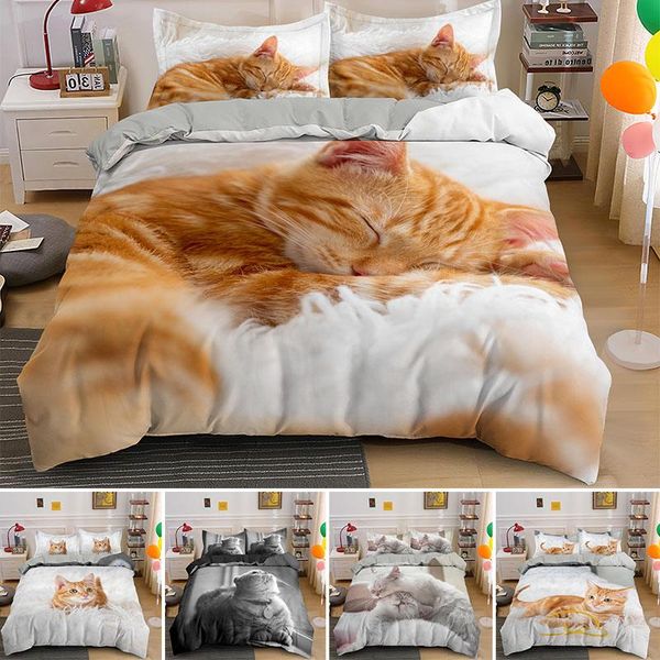 bedding sets lovely pet cat set animal printed covers single double king size duvet cover linen clothes
bedding sets lovely pet cat set animal printed covers single double king size duvet cover linen clothes