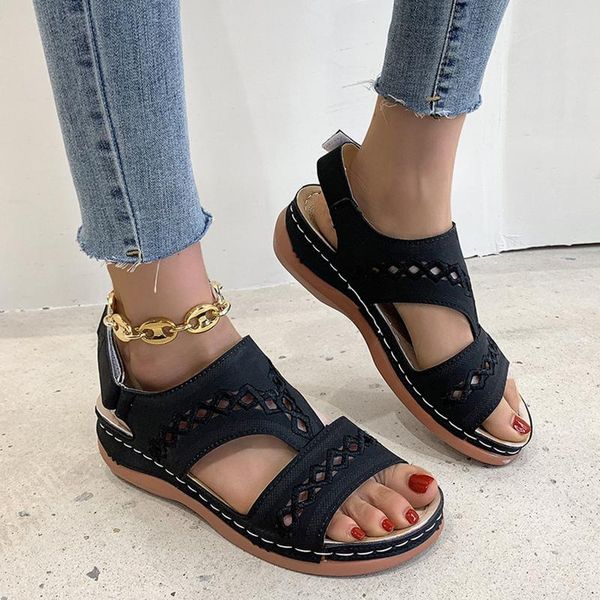 sandals wedges shoes summer women hollow platform woman 2021 embroidered large size open toe sandalias mujer, Black
sandals wedges shoes summer women hollow platform woman 2021 embroidered large size open toe sandalias mujer, Black