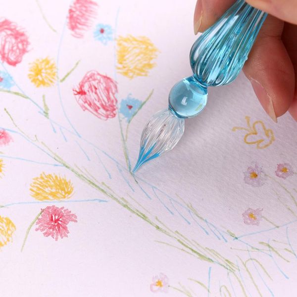 fountain pens creative glass pen dipping water art font crystal exquisite gift box supplies school office stationery
fountain pens creative glass pen dipping water art font crystal exquisite gift box supplies school office stationery