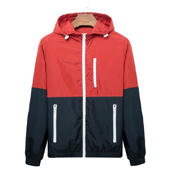 windbreaker men casual spring autumn lightweight jacket arrival hooded contrast color zipper up jackets outwear 211028, Black;brown
windbreaker men casual spring autumn lightweight jacket arrival hooded contrast color zipper up jackets outwear 211028, Black;brown