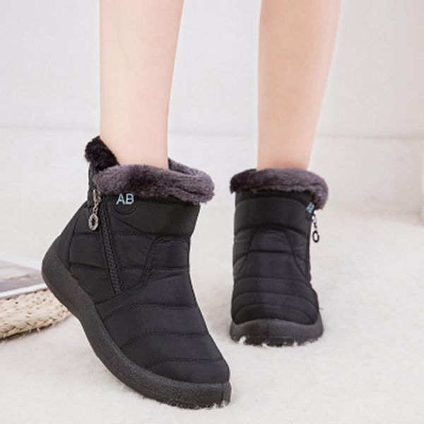 boots winter warm snow women waterproof fabric ankle for female shoes botas mujer femenina, Black
boots winter warm snow women waterproof fabric ankle for female shoes botas mujer femenina, Black