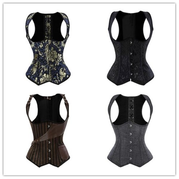 gothic lace up boned waist cincher vest corset leather spiral steel boned straps bodyshaper plus size s-6xl, Black;white
gothic lace up boned waist cincher vest corset leather spiral steel boned straps bodyshaper plus size s-6xl, Black;white