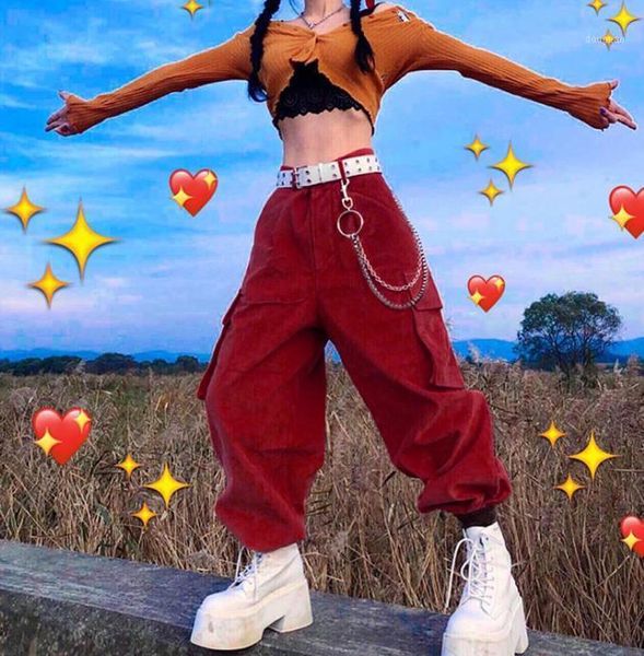 women's pants & capris women cargo autumn wild casual corduroy trousers fashion streetwear solid color high-waist chain decorate beam f, Black;white
women's pants & capris women cargo autumn wild casual corduroy trousers fashion streetwear solid color high-waist chain decorate beam f, Black;white