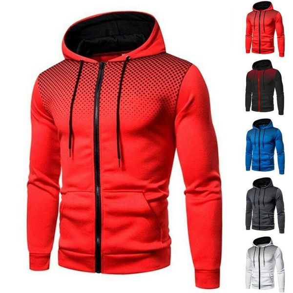 men's hoodies & sweatshirts men long sleeve zipper up sweatshirt casual slim fit sports hooded dot printed fashion autumn daily wear to, Black
men's hoodies & sweatshirts men long sleeve zipper up sweatshirt casual slim fit sports hooded dot printed fashion autumn daily wear to, Black