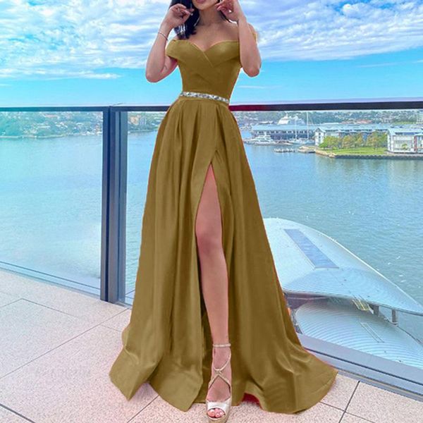 casual dresses women dress elegant fashion big swing wedding porm ladies high wasit pleated long silky glossy, Black;gray
casual dresses women dress elegant fashion big swing wedding porm ladies high wasit pleated long silky glossy, Black;gray