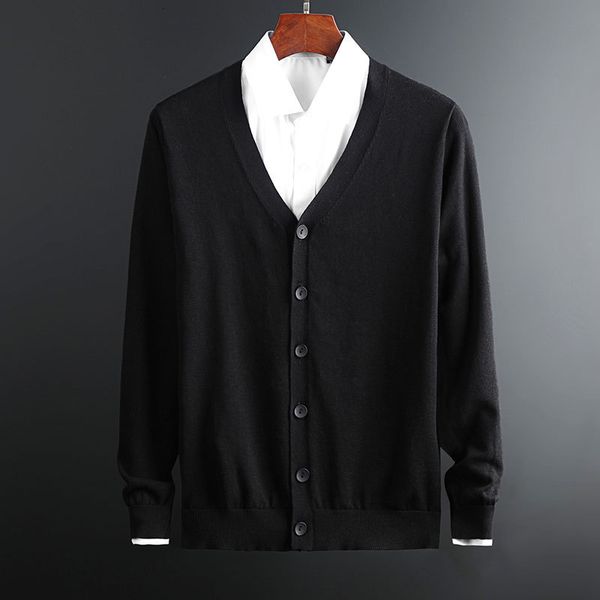 sweaters knit light luxury cardigan sweater coat men's jacket japan and south korea autumn winter pure cotton business v-neck button so, White;black
sweaters knit light luxury cardigan sweater coat men's jacket japan and south korea autumn winter pure cotton business v-neck button so, White;black