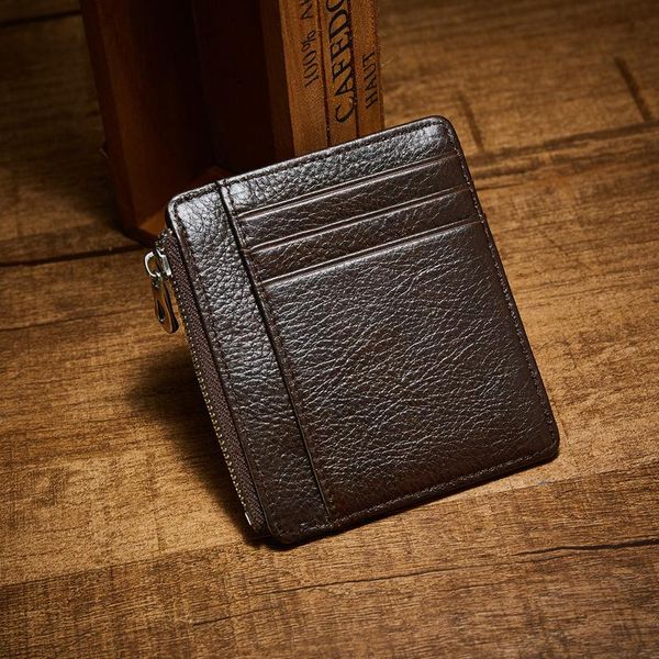 card holders men's leather wallet short business holder bank cardholder cow pickup package, Brown;gray
card holders men's leather wallet short business holder bank cardholder cow pickup package, Brown;gray