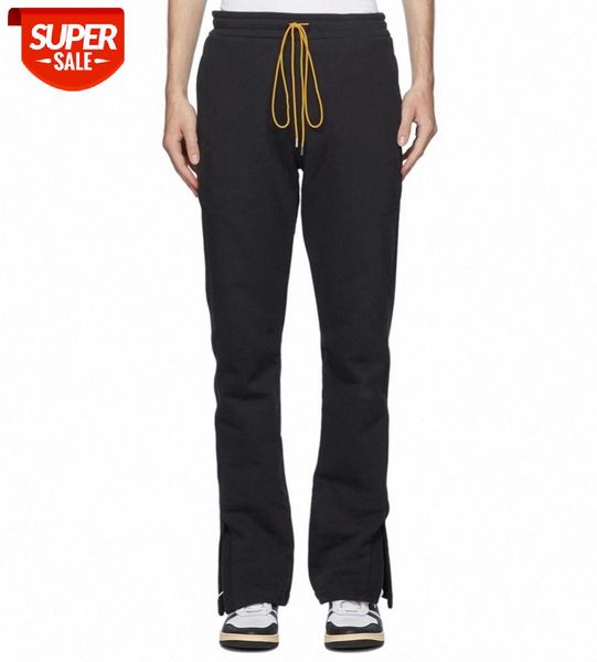 drawstring trousers stitching split terry casual pants street brand men's and women's #ui3q, Black
drawstring trousers stitching split terry casual pants street brand men's and women's #ui3q, Black