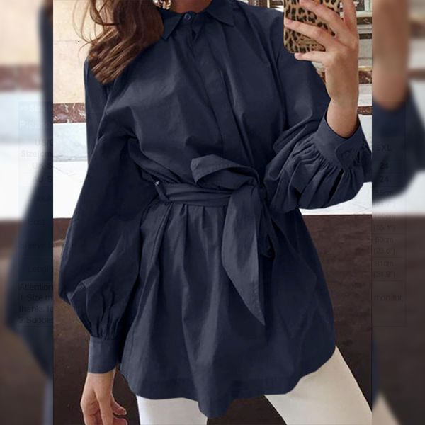 blouses lantern sleeve women's blouse 2021 spring ol solid single breasted shirts female casual belted lapel oversized 5xl, White
blouses lantern sleeve women's blouse 2021 spring ol solid single breasted shirts female casual belted lapel oversized 5xl, White