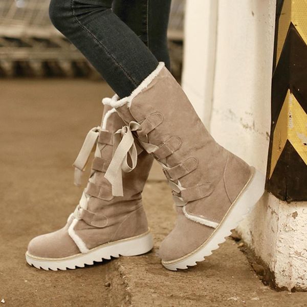 boots doratasia brand women lace up wedges sewing casual daily shoes winter round toe snowboots, Black
boots doratasia brand women lace up wedges sewing casual daily shoes winter round toe snowboots, Black