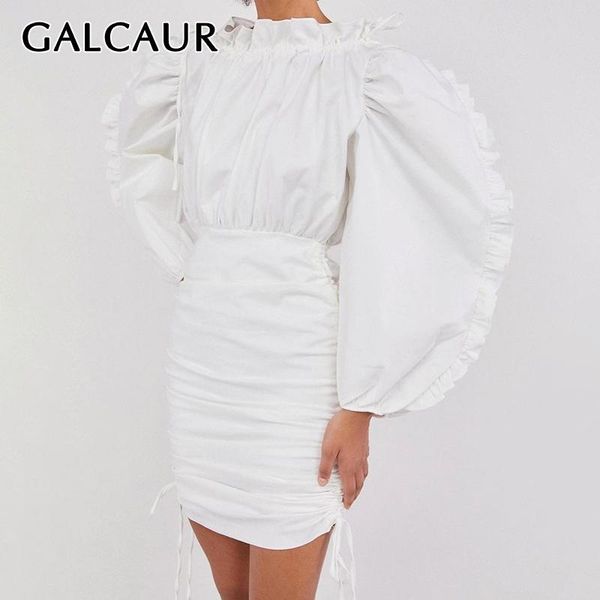 casual dresses galcaur bodycon dress for women slash neck puff long sleeve high waist ruched patchwork lace up mini female 2021, Black;gray
casual dresses galcaur bodycon dress for women slash neck puff long sleeve high waist ruched patchwork lace up mini female 2021, Black;gray