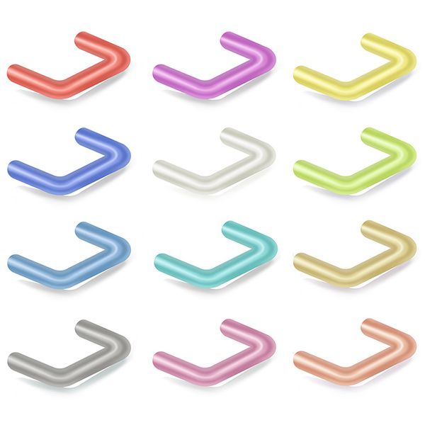 candy color u shaped nose ring acrylic nostril studs screws nose piercing flexible nariz for women not allergic body jewelry, Silver
candy color u shaped nose ring acrylic nostril studs screws nose piercing flexible nariz for women not allergic body jewelry, Silver