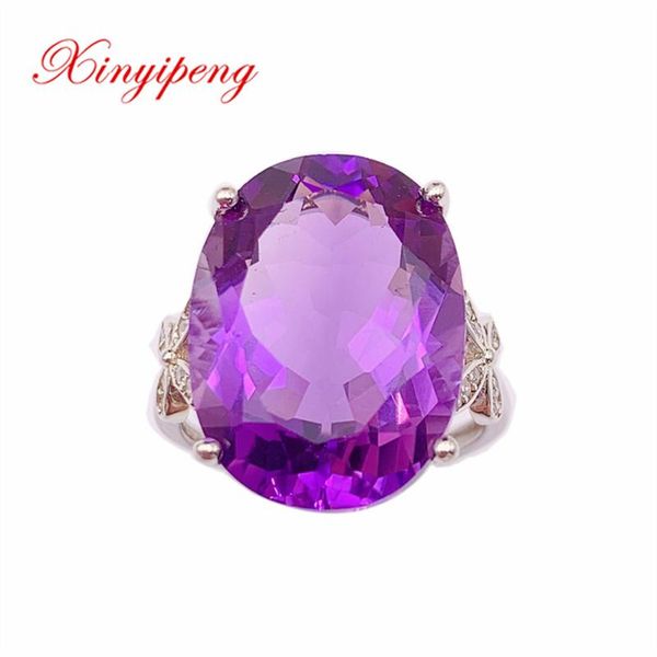 cluster rings xin yipeng gemstone jewelry real s925 sterling silver inlaid natural amethyst ring fine anniversary gift for women, Golden;silver
cluster rings xin yipeng gemstone jewelry real s925 sterling silver inlaid natural amethyst ring fine anniversary gift for women, Golden;silver