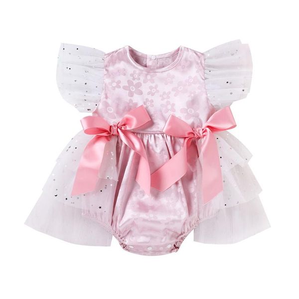 rompers baby clothes sequins bow ruffle sleeve floral romper elegant girl transparent tulle dress embroidery bodysuit, Blue
rompers baby clothes sequins bow ruffle sleeve floral romper elegant girl transparent tulle dress embroidery bodysuit, Blue