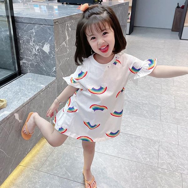 family matching outfits girls' cotton t-shirt skirt summer dress 2021 female baby nightdress short-sleeved long children's, Blue
family matching outfits girls' cotton t-shirt skirt summer dress 2021 female baby nightdress short-sleeved long children's, Blue