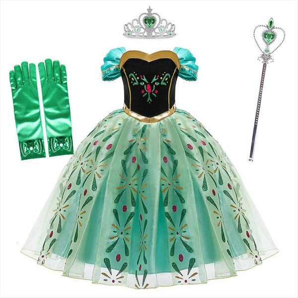 summer girls anna children girl dress snow queen fancy green princess costume kids halloween birthday party clothes for 3 10, Red;yellow
summer girls anna children girl dress snow queen fancy green princess costume kids halloween birthday party clothes for 3 10, Red;yellow