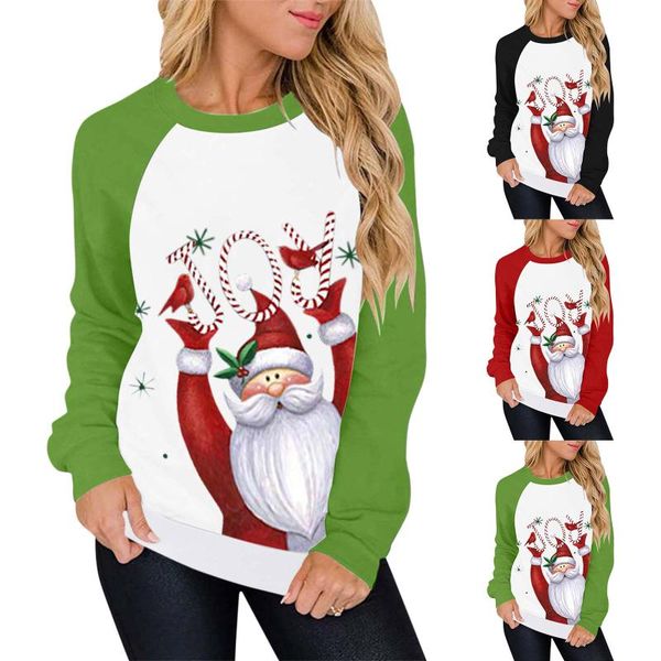 women's hoodies & sweatshirts christmas santa claus print autumn long-sleeved sweatshirt ladies casual blouse pullover, Black
women's hoodies & sweatshirts christmas santa claus print autumn long-sleeved sweatshirt ladies casual blouse pullover, Black