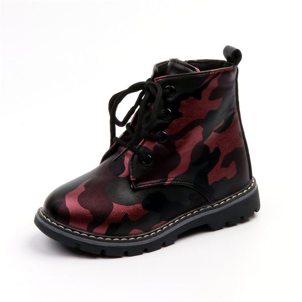 toddler boots leather camouflage waterproof boys boots zipper baby shoes children girl martin boot for kids, Black;red
toddler boots leather camouflage waterproof boys boots zipper baby shoes children girl martin boot for kids, Black;red