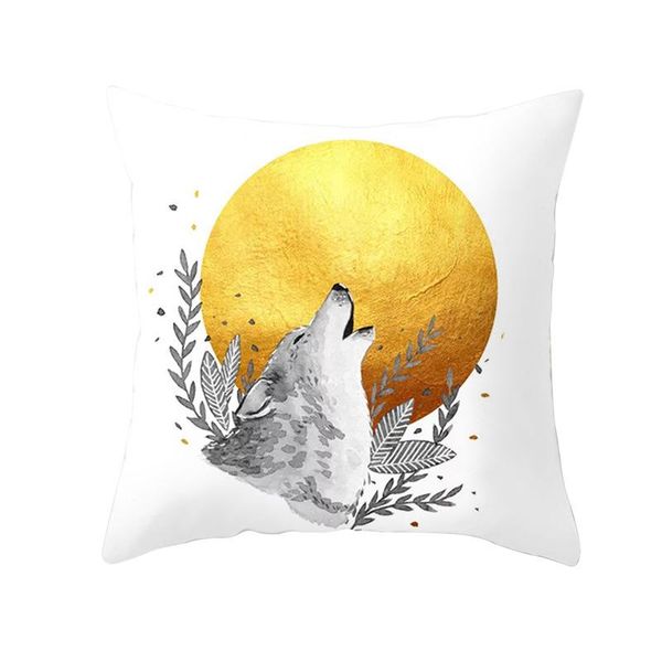 cushion/decorative pillow yellow cushion cover polyester sofa home decorative pillows for pillowcase covers 45x45cm