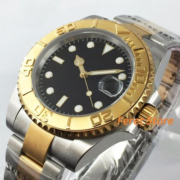 bliger 40mm mechanical mens watch matte case sterile dial sapphire crystal metal bezel luminous nh35 movement automatic wristwatches, Slivery;brown
bliger 40mm mechanical mens watch matte case sterile dial sapphire crystal metal bezel luminous nh35 movement automatic wristwatches, Slivery;brown