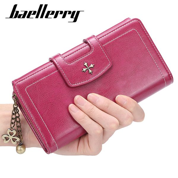 baellerry new four leaf clover purse large capacity hand oil wrapped wax leather buckle zipper women's bag, Red;black
baellerry new four leaf clover purse large capacity hand oil wrapped wax leather buckle zipper women's bag, Red;black