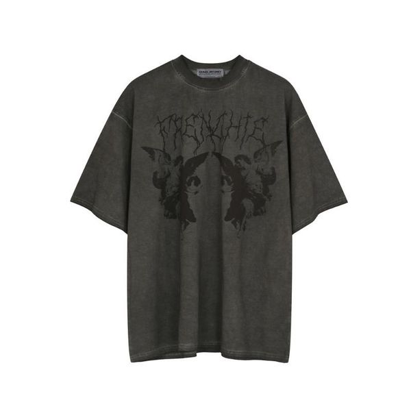 men's t-shirts eukaaru summer angel print short sleeve t-shirt cotton round neck loose t shirt streetwear hip hop oversize tee shirts, White;black
men's t-shirts eukaaru summer angel print short sleeve t-shirt cotton round neck loose t shirt streetwear hip hop oversize tee shirts, White;black