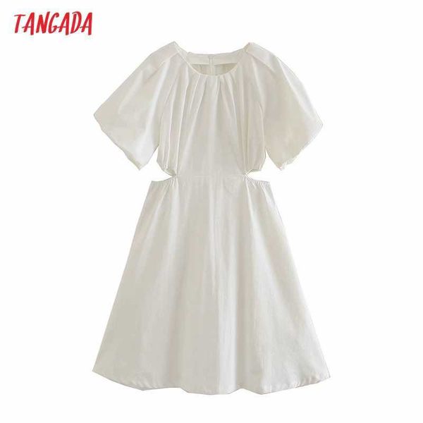tangada summer french style cut-out dress puff short sleeve ladies white dress vestidos 4m176 210609, Black;gray
tangada summer french style cut-out dress puff short sleeve ladies white dress vestidos 4m176 210609, Black;gray