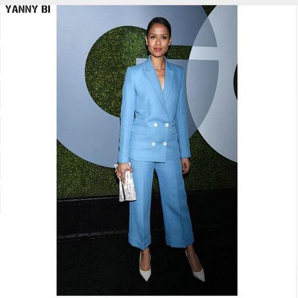 womens business suits light sky blue double breasted elegant ladies trouser slim fit office uniform (jacket+pant) women's two piece pan, White
womens business suits light sky blue double breasted elegant ladies trouser slim fit office uniform (jacket+pant) women's two piece pan, White