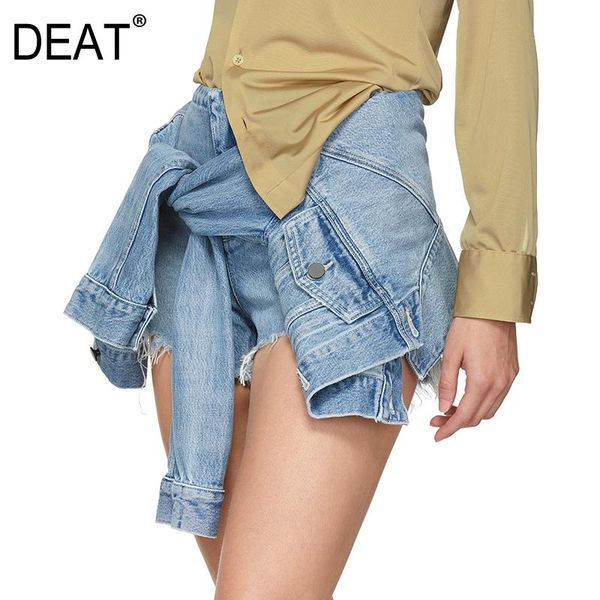 women's shorts deat 2021 spring and summer fashion women denim splices with sleeves fake two pieces female wf61405xl, White;black
women's shorts deat 2021 spring and summer fashion women denim splices with sleeves fake two pieces female wf61405xl, White;black