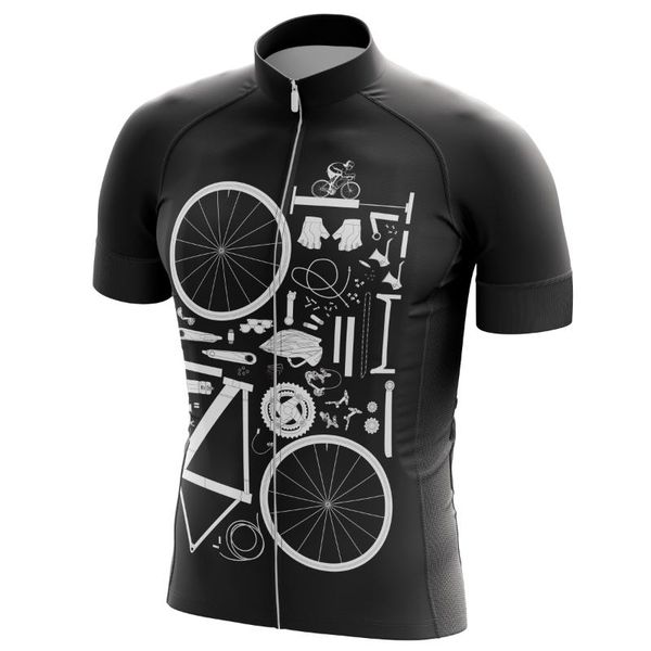 gym clothing 2021 men's cycling jersey black riding shirt male outdoor ciclismo sportswear summer short-sleeved breathable top, White;black
gym clothing 2021 men's cycling jersey black riding shirt male outdoor ciclismo sportswear summer short-sleeved breathable top, White;black