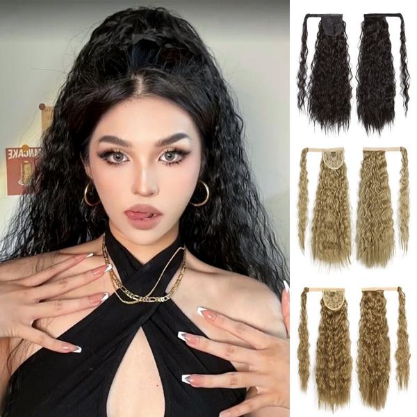 synthetic wigs beautycode corn curly hair pony tail wrap around form wig fiber heat-resistant ponytail fake, Black
synthetic wigs beautycode corn curly hair pony tail wrap around form wig fiber heat-resistant ponytail fake, Black