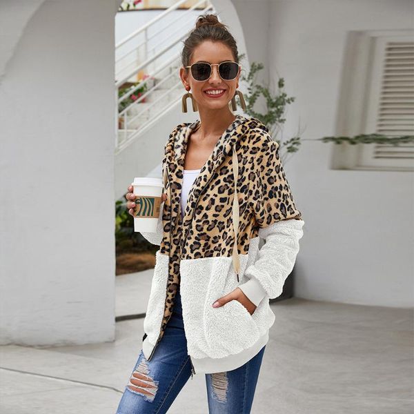 women's hoodies & sweatshirts 2021 autumn winter women leopard casual zipper long sleeve hooded trending warm coat, Black
women's hoodies & sweatshirts 2021 autumn winter women leopard casual zipper long sleeve hooded trending warm coat, Black