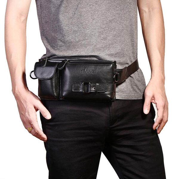 genuine leather designer men's fanny belt packs phone cards pouch black messenger fashion casual cowhide chest for women waist bags
genuine leather designer men's fanny belt packs phone cards pouch black messenger fashion casual cowhide chest for women waist bags