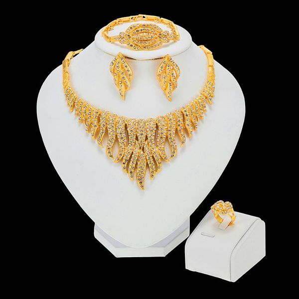 earrings & necklace dubai wedding ornament african fashion jewelry sets flower bracelet party elegant women ring crystal, Silver
earrings & necklace dubai wedding ornament african fashion jewelry sets flower bracelet party elegant women ring crystal, Silver