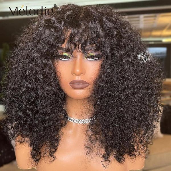 lace wigs melodie afro kinky curly wig with bangs full machine made scalp short human hair 250 density remy, Black;brown
lace wigs melodie afro kinky curly wig with bangs full machine made scalp short human hair 250 density remy, Black;brown