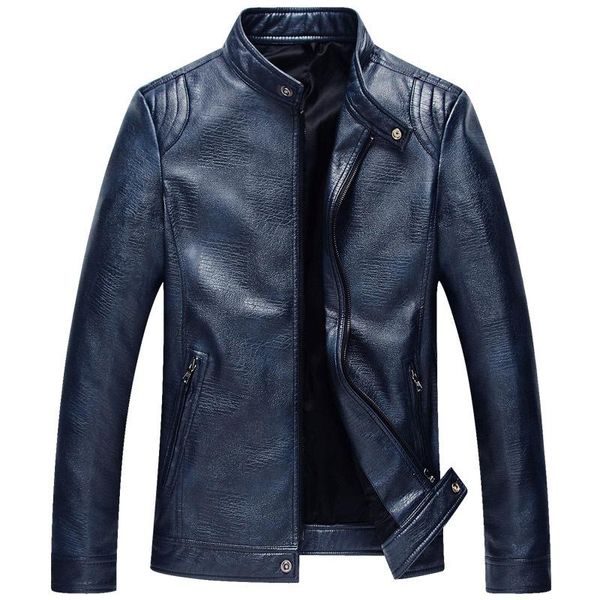 men's jackets 2021 brand spring autumn pu leather jacket men solid stand collar mens slim man coat motorcycle man's outwear, Black;brown
men's jackets 2021 brand spring autumn pu leather jacket men solid stand collar mens slim man coat motorcycle man's outwear, Black;brown