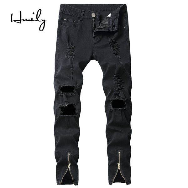 men's jeans hmily mens cool designer black skinny ripped destroyed stretch slim fit hop pants with holes for men big size 23uj, Blue
men's jeans hmily mens cool designer black skinny ripped destroyed stretch slim fit hop pants with holes for men big size 23uj, Blue