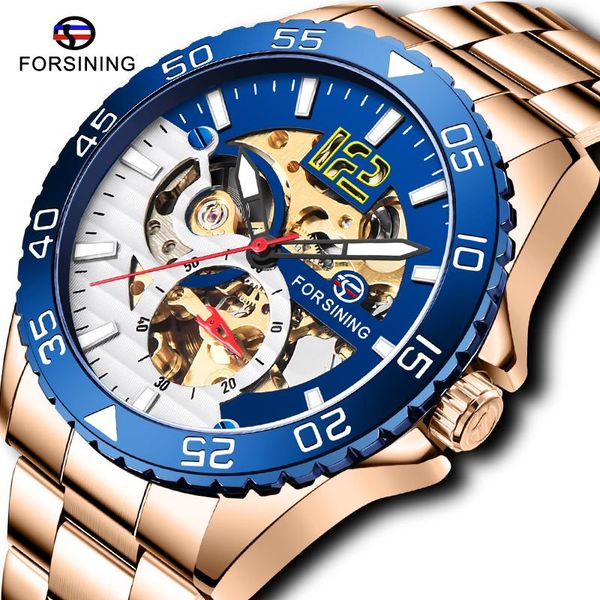 forsining stainless steel strap automatic men's watch fashion skeleton mechanical watches for men male military business clock wristwat, Slivery;brown
forsining stainless steel strap automatic men's watch fashion skeleton mechanical watches for men male military business clock wristwat, Slivery;brown