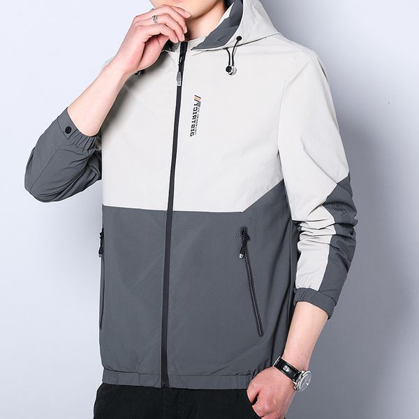thin summer men's sunscreen clothing fashion color matching hooded jacket style fashionable leisure youth outdoor, Black;brown
thin summer men's sunscreen clothing fashion color matching hooded jacket style fashionable leisure youth outdoor, Black;brown