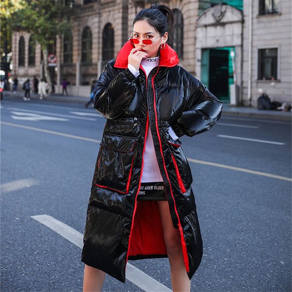 jacket fashion long black glossy winter jacket women plus size thick warm down padded parka female er jackets overcoat streetwear, Black;brown
jacket fashion long black glossy winter jacket women plus size thick warm down padded parka female er jackets overcoat streetwear, Black;brown