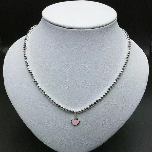 chains 2021 classic and exquisite s925 sterling silver 4mm round bead mini heart pendant necklace ladies luxury gift
chains 2021 classic and exquisite s925 sterling silver 4mm round bead mini heart pendant necklace ladies luxury gift