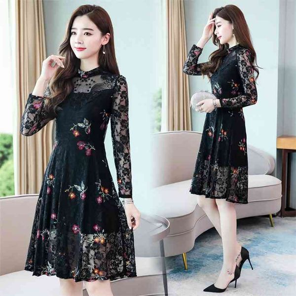 vintage black lace mini dresses autumn winter 3xl plus size long sleeve dress elegant women bodycon party vestidos 210528, Black;gray
vintage black lace mini dresses autumn winter 3xl plus size long sleeve dress elegant women bodycon party vestidos 210528, Black;gray