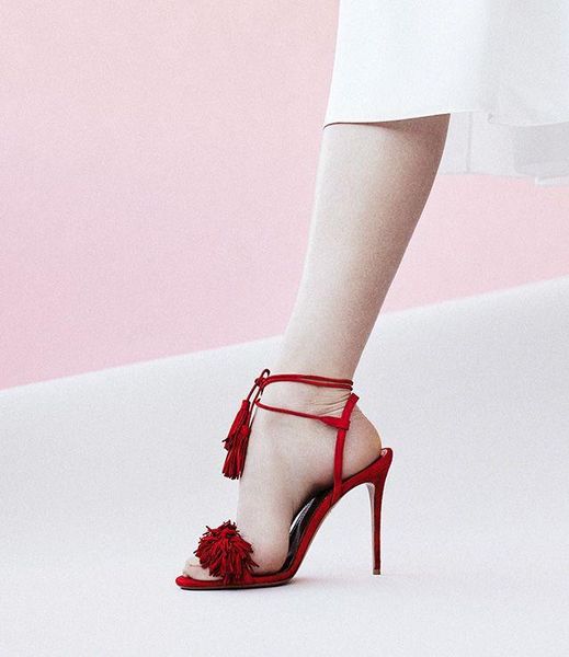 summer name red blue sude leather tassel sandals elegant fringe fluffy concise high heel dress pumps, Black
summer name red blue sude leather tassel sandals elegant fringe fluffy concise high heel dress pumps, Black