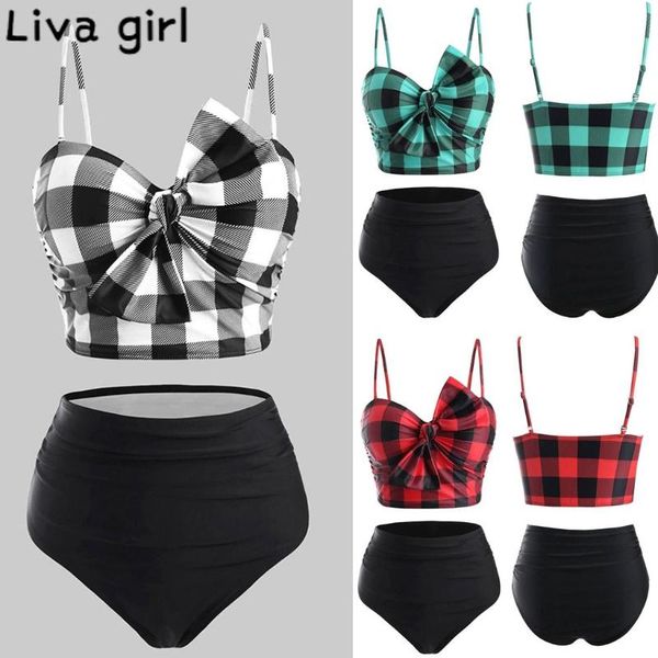 liva girl plaid print tankini women swimsuit bandeau push up padded beachwear brazilian girls swim female bathing swimwear 2021 women's, White;black
liva girl plaid print tankini women swimsuit bandeau push up padded beachwear brazilian girls swim female bathing swimwear 2021 women's, White;black