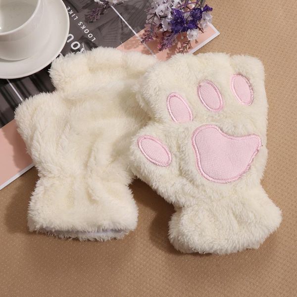 five fingers gloves 1pair warm women girls winter fingerless cute fluffy bear cat plush claw half finger glove mitten, Blue;gray
five fingers gloves 1pair warm women girls winter fingerless cute fluffy bear cat plush claw half finger glove mitten, Blue;gray