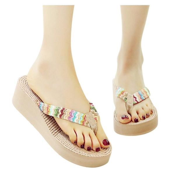 slippers women straw weave slipper breathable flip-flops wedges beach shoes 5cm bohemian toe clamping #lr1, Black
slippers women straw weave slipper breathable flip-flops wedges beach shoes 5cm bohemian toe clamping #lr1, Black