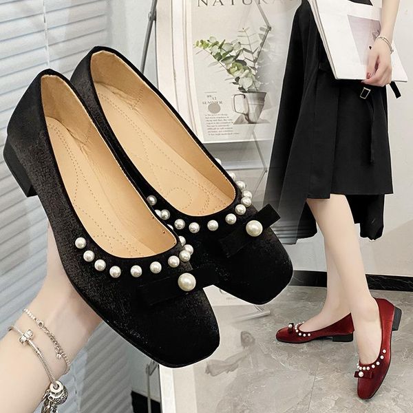 dress shoes fashion square head shallow mouth single women 2021 spring ladies french pearl fairy style mary jane low heels, Black
dress shoes fashion square head shallow mouth single women 2021 spring ladies french pearl fairy style mary jane low heels, Black